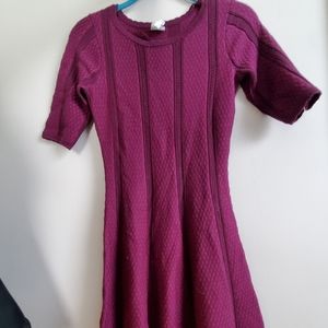 Dress Barn purple sweater dress XS